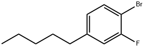 3-氟-4-溴正戊基苯, 136434-79-2, 结构式
