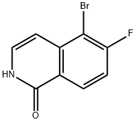 5-bromo-6-fluoro-1,2-dihydroisoquinolin-1-one Structure