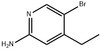 5-Bromo-4-ethyl-pyridin-2-ylamine, 1368352-40-2, 结构式