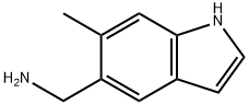 (6-methyl-1H-indol-5-yl)methanamine Structure