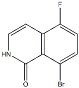 8-bromo-5-fluoro-1,2-dihydroisoquinolin-1-one 化学構造式