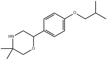 2-(4-isobutoxyphenyl)-5,5-dimethylmorpholine,1368510-74-0,结构式