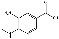 5-Amino-6-methylamino-nicotinic acid Structure