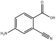 4-氨基-2-氰基苯甲酸, 1369820-01-8, 结构式