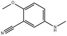 2-Methoxy-5-methylamino-benzonitrile Struktur