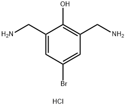2,6-双(氨基甲基)-4-溴苯酚二盐酸盐,1372096-36-0,结构式