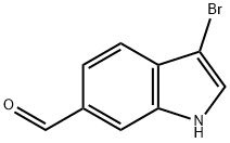 3-溴-1H-吲哚-6-碳醛, 1372096-39-3, 结构式