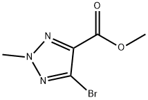2-甲基-5-溴-2H-1,2,3-三唑-4-甲酸甲酯,1372711-70-0,结构式
