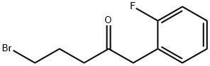 5-溴-1-(2-氟苯基)戊-2-酮, 1373350-56-1, 结构式