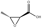 2-Oxiranecarboxylic acid, 3-methyl-, (2S,3R)- Structure