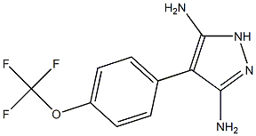 4-(4-(Trifluoromethoxy)phenyl)-1H-pyrazole-3,5-diamine,1375085-83-8,结构式