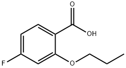 4-Fluoro-2-n-propoxybenzoic acid Struktur