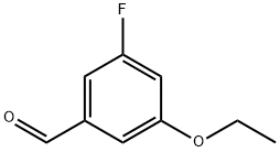 3-エトキシ-5-フルオロベンズアルデヒド 化学構造式