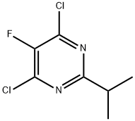 4,6-dichloro-5-fluoro-2-isopropylpyrimidine Struktur