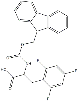 Fmoc-2,4,6-Trifluoro-DL-Phenylalanine 结构式
