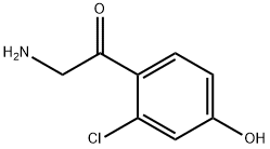 2-amino-1-(2-chloro-4-hydroxyphenyl)ethan-1-one Structure