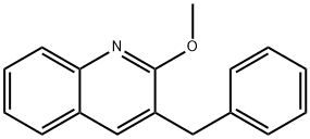Quinoline, 2-methoxy-3-(phenylmethyl)- Struktur