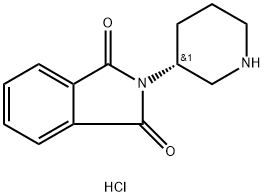 (R)-2-(Piperidin-3-yl)isoindoline-1,3-dione hydrochloride Structure
