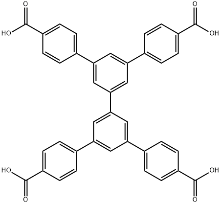 [1,1':3',1'':3'',1'''-Quaterphenyl]-4,4'''-dicarboxylic acid,5',5''-bis(4-carboxyphenyl)- Structure