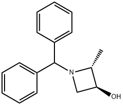 (2R,3S)-1-(二苯基甲基)-2-甲基氮杂环丁烷-3-醇, 138876-39-8, 结构式