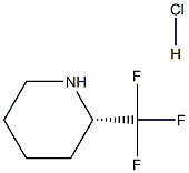 (S)-2-トリフルオロメチルピペリジン塩酸塩 化学構造式