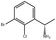 (1S)-1-(3-BROMO-2-CHLOROPHENYL)ETHYLAMINE Structure