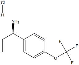 (1R)-1-[4-(TRIFLUOROMETHOXY)PHENYL]PROPYLAMINE HYDROCHLORIDE Structure