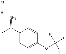(1S)-1-[4-(TRIFLUOROMETHOXY)PHENYL]PROPYLAMINE HYDROCHLORIDE Struktur