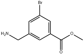 3-(氨基甲基)-5-溴苯甲酸甲酯, 1393540-29-8, 结构式