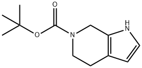 1,4,5,7-四氢-6H-吡咯并[2,3-C]吡啶-6-羧酸叔丁酯 结构式