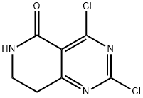 Pyrido[4,3-d]pyrimidin-5(6H)-one, 2,4-dichloro-7,8-dihydro- Structure