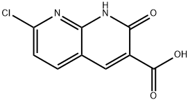 7-CHLORO-2-OXO-1,2-DIHYDRO-1,8-NAPHTHYRIDINE-3-CARBOXYLIC ACID Structure