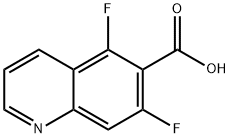 5,7-DIFLUOROQUINOLINE-6-CARBOXYLIC ACID Struktur
