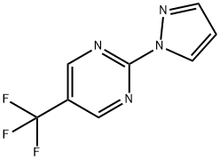 2-(1H-Pyrazol-1-yl)-5-(trifluoromethyl)pyrimidine Struktur
