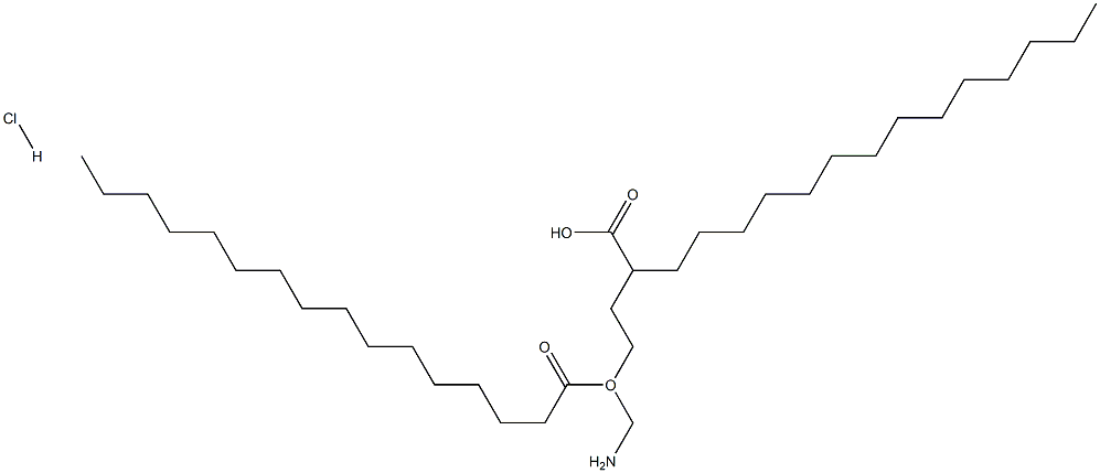 Hexadecanoic acid, 1-(aminomethyl)-1,2-ethanediyl ester, hydrochloride 结构式
