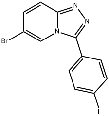 6-Bromo-3-(4-fluorophenyl)-[1,2,4]triazolo[4,3-a]pyridine Struktur