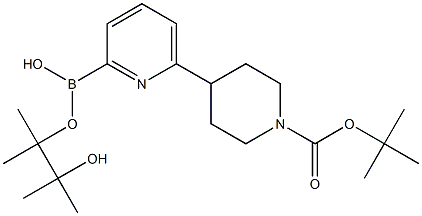 6-(1-BOC-4-哌啶基)吡啶-2-硼酸频哪醇酯, 1402238-10-1, 结构式