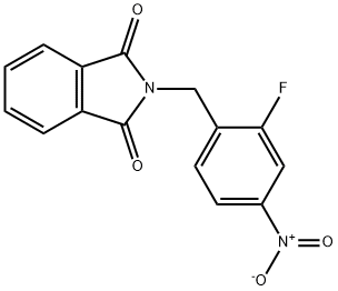 2-(2-fluoro-4-nitrobenzyl)isoindoline-1,3-dione, 1402586-10-0, 结构式