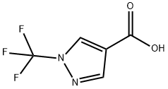 1-(trifluoromethyl)-1H-pyrazole-4-carboxylic acid, 1402664-77-0, 结构式