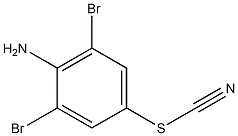Thiocyanic acid, 4-amino-3,5-dibromophenyl ester Structure