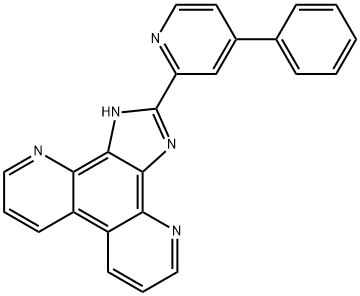 2-(4-phenyl-pyridin-2-yl)-1H-imidazo[4,5-f][4,7]phenanthroline 结构式