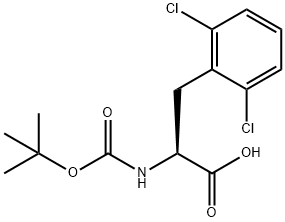 2-((叔丁氧基羰基)氨基)-3-(2,6-二氯苯基)丙酸, 1404690-51-2, 结构式