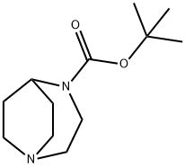 tert-butyl 1,4-diazabicyclo[3.2.2]nonane-4-carboxylate Structure