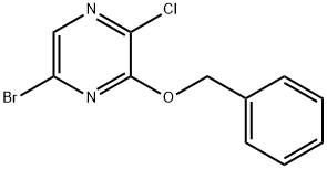 3-Benzyloxy-5-bromo-2-chloro-pyrazine 化学構造式