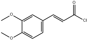 (2E)-3-(3,4-dimethoxyphenyl)prop-2-enoyl chloride 结构式