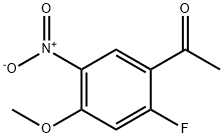 1-(2-Fluoro-4-methoxy-5-nitro-phenyl)-ethanone Struktur
