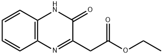 2-喹喔啉乙酸,3,4-二氢-3-氧代-乙酯 结构式