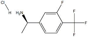 (1R)-1-[3-FLUORO-4-(TRIFLUOROMETHYL)PHENYL]ETHYLAMINE HYDROCHLORIDE Structure