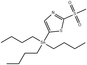2-甲砜基噻唑-5-三丁锡, 1416437-22-3, 结构式