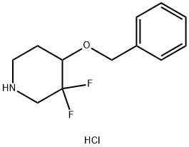 4-(benzyloxy)-3,3-difluoropiperidine hydrochloride Structure